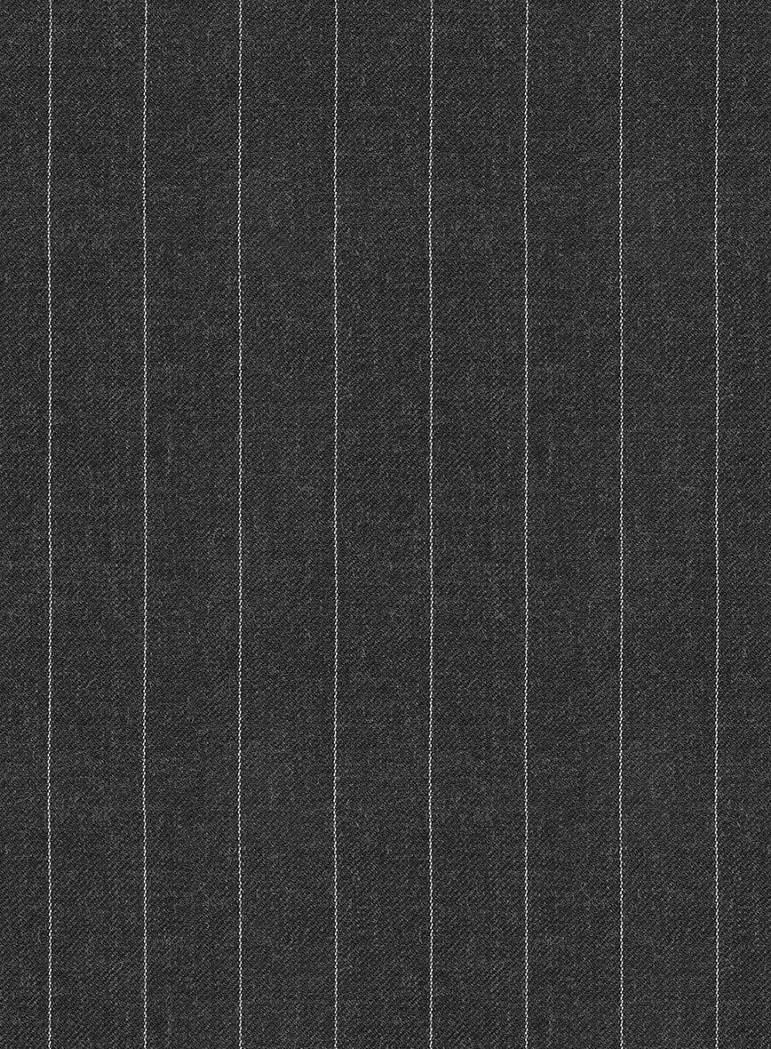 Hardy Minnis Charcoal Pinstripe Wool Jacket - Image 3