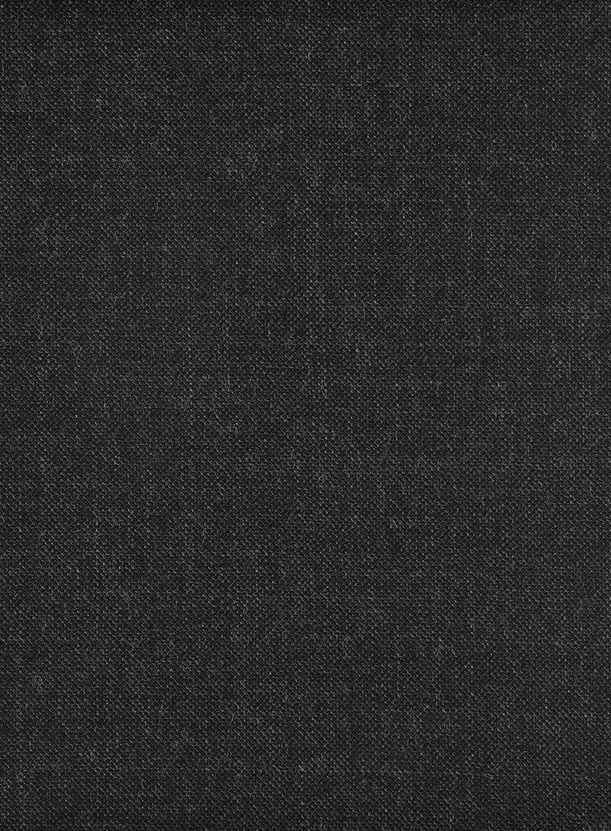 Hardy Minnis Charcoal Sharkskin Wool Suit - Image 8