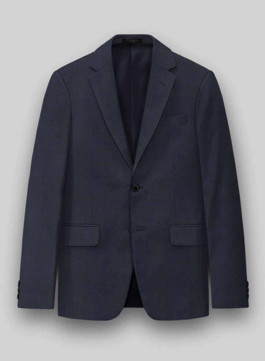 Hardy Minnis Dark Blue Nailhead Wool Jacket