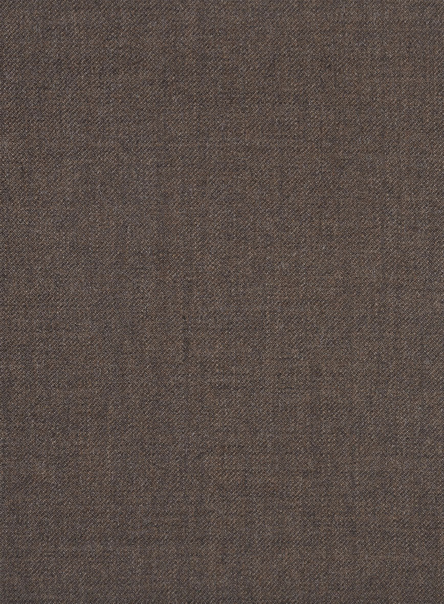 Hardy Minnis Dark Brown Twill Wool Pants - Image 3