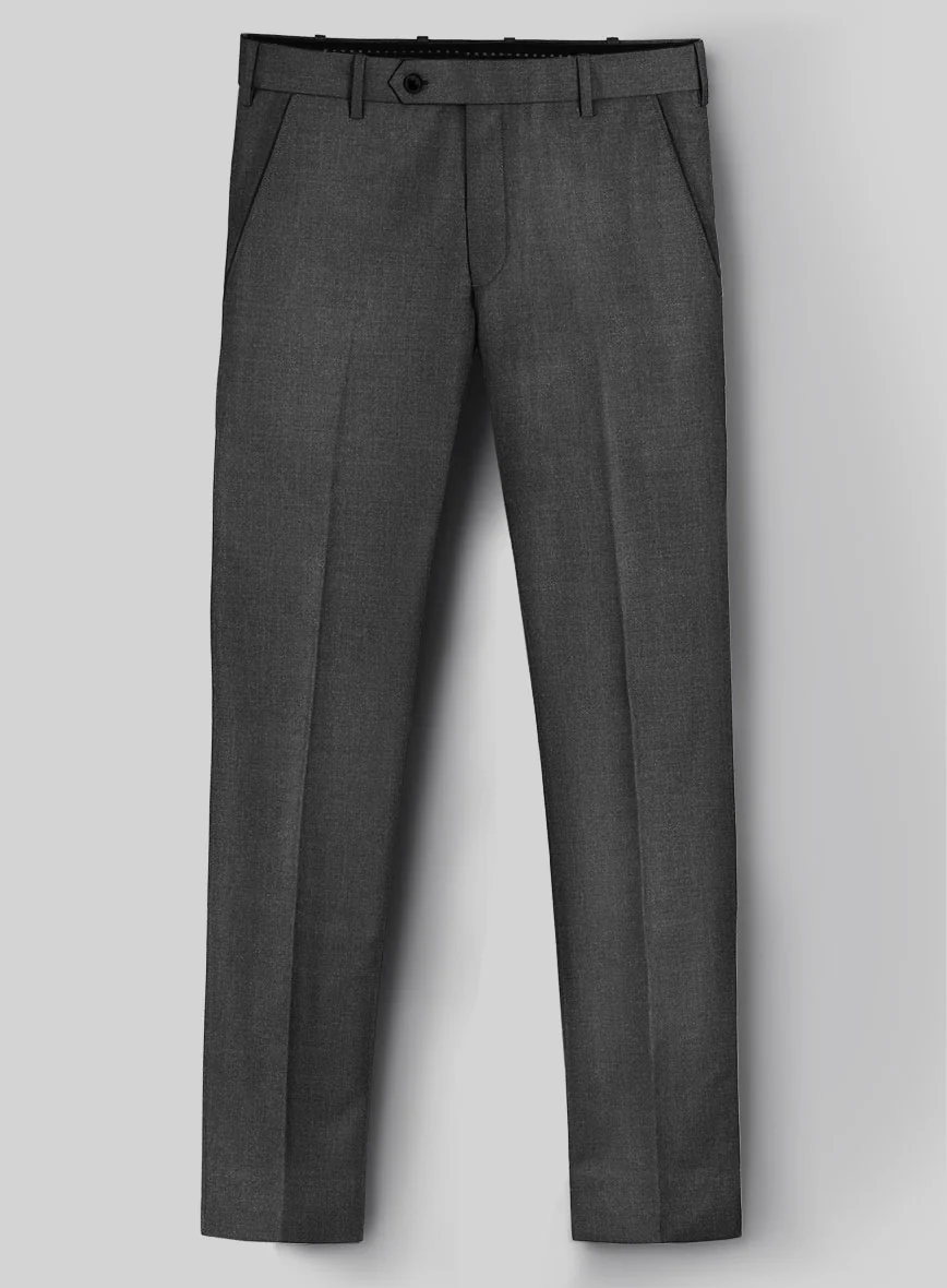 Hardy Minnis Dark Gray Sharkskin Wool Suit - Image 6