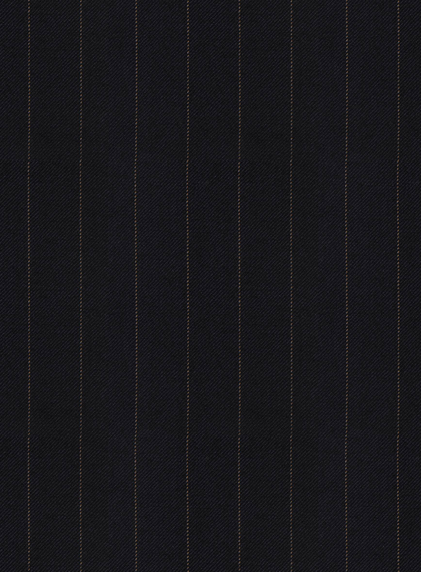 Hardy Minnis Deep Blue Chalkstripe Wool Jacket - Image 4