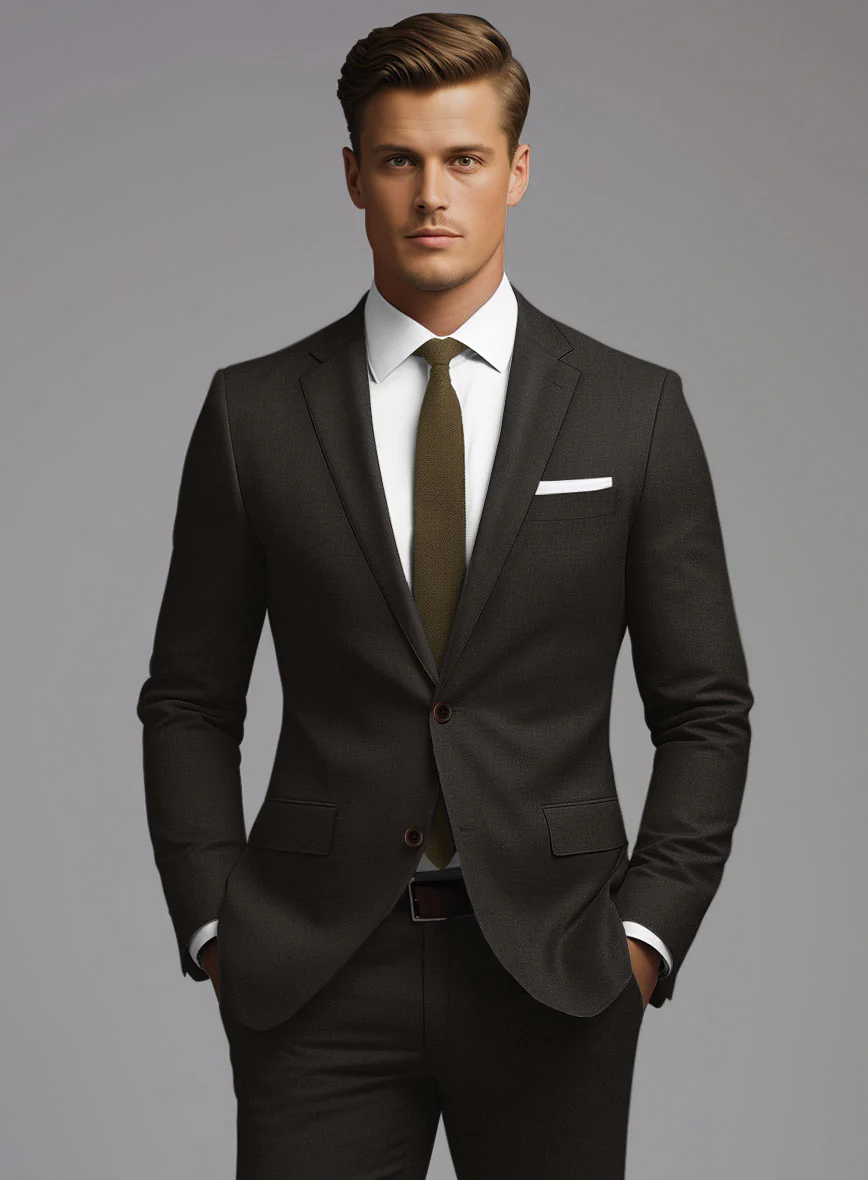 Hardy Minnis Deep Brown Twill Wool Jacket - Image 2
