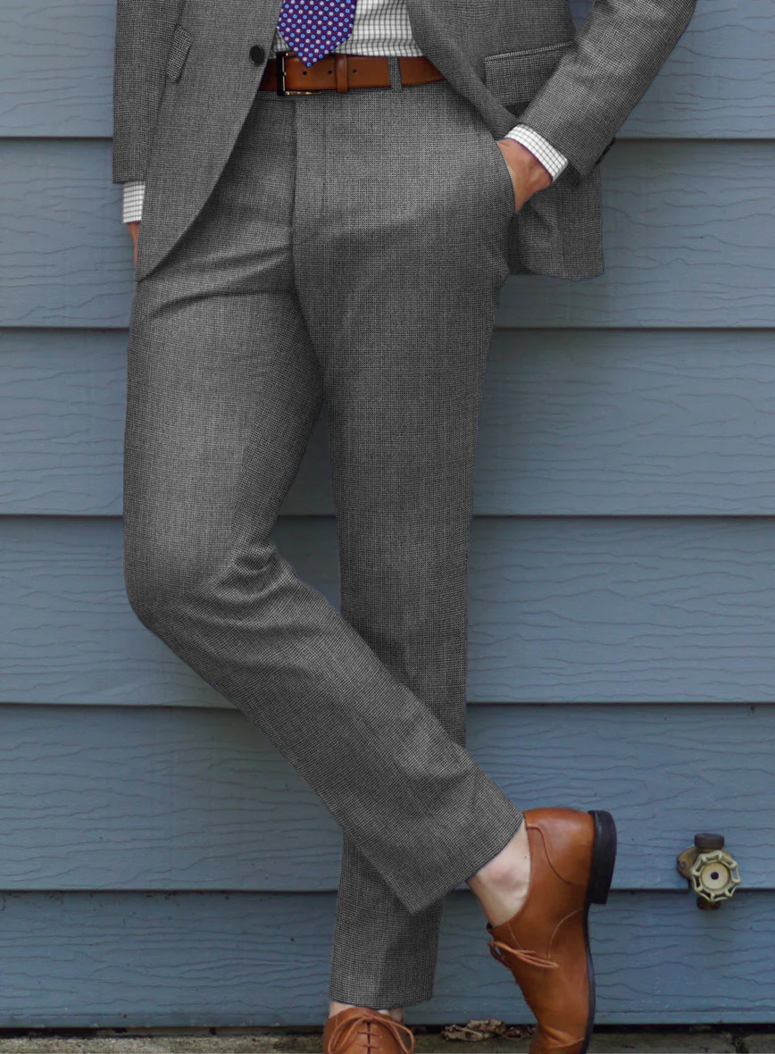 Hardy Minnis Gray Nailhead Wool Suit - Image 7