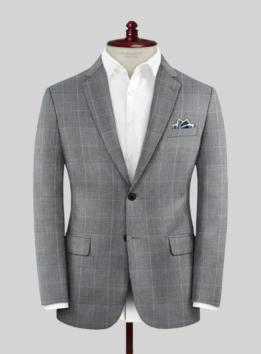 Hardy Minnis Houndstooth Check Wool Suit - Image 3