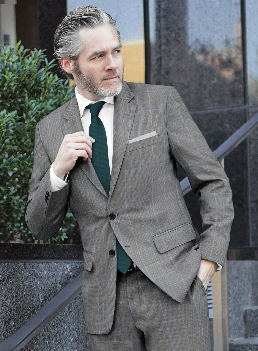 Hardy Minnis Houndstooth Check Wool Suit - Image 4