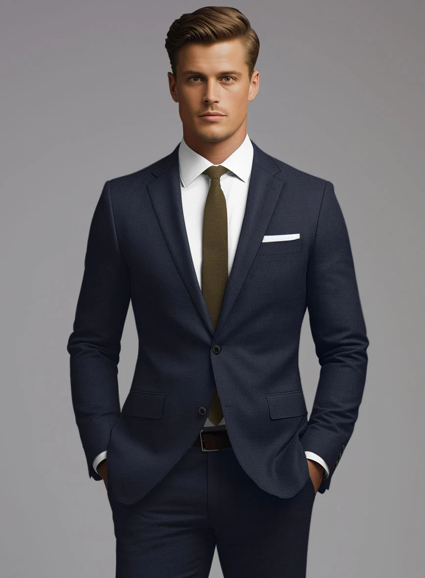 Hardy Minnis Mid Blue Twill Wool Jacket - Image 2