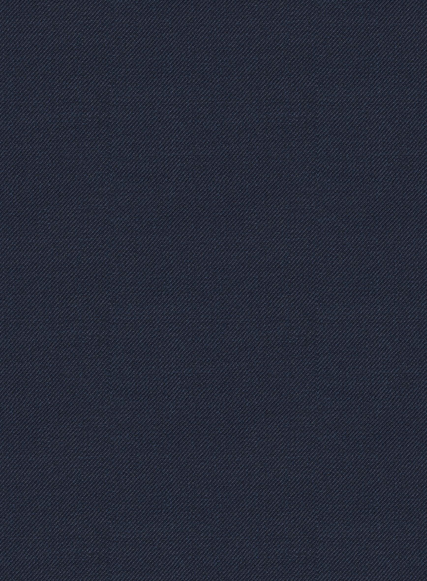 Hardy Minnis Mid Blue Twill Wool Pants - Image 3