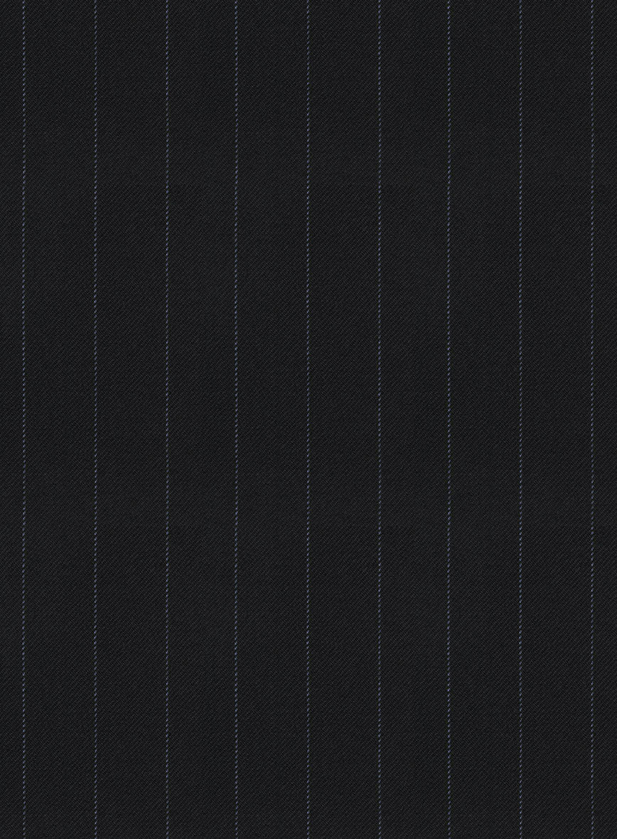 Hardy Minnis Midnight Blue Chalkstripe Wool Suit - Image 8