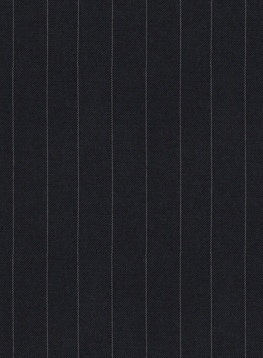 Hardy Minnis Midnight Blue Pinstripe Wool Suit - Image 7