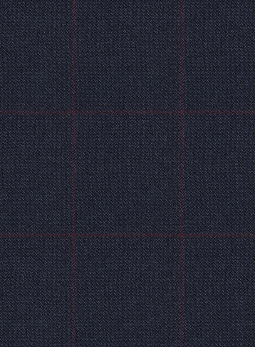 Hardy Minnis Pane Blue Wool Jacket - Image 4