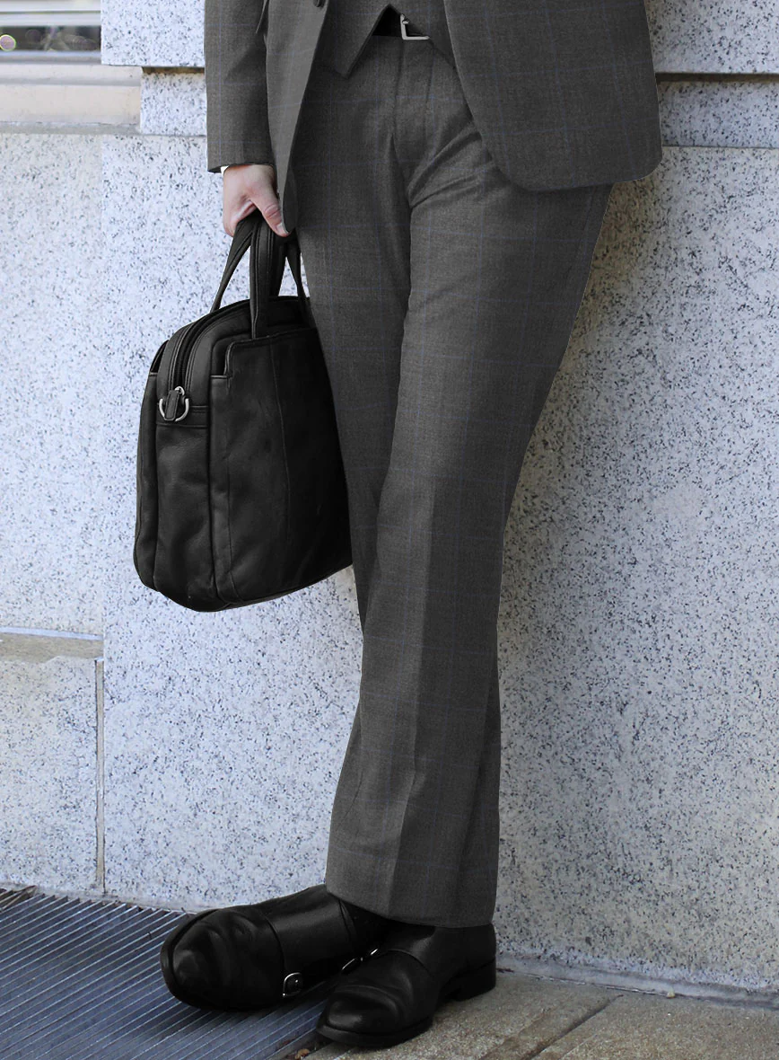 Hardy Minnis Pane Gray Wool Pants - Image 2