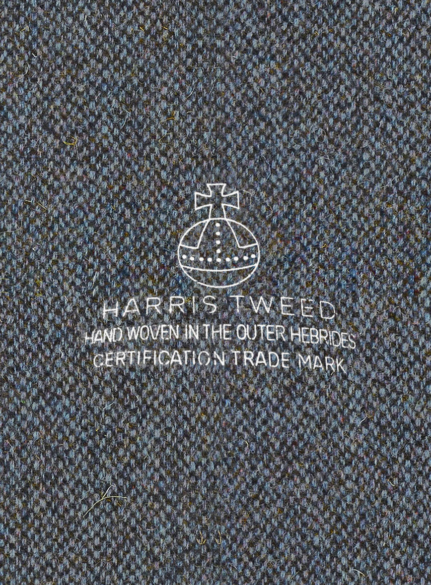Harris Tweed Barley Blue Pants - Image 3