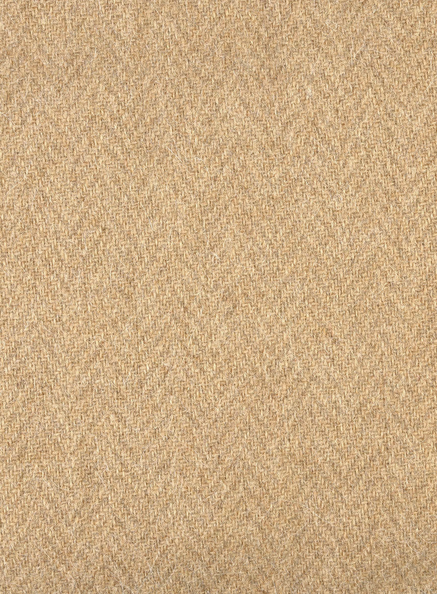 Harris Tweed Beige Herringbone Jacket - Image 3