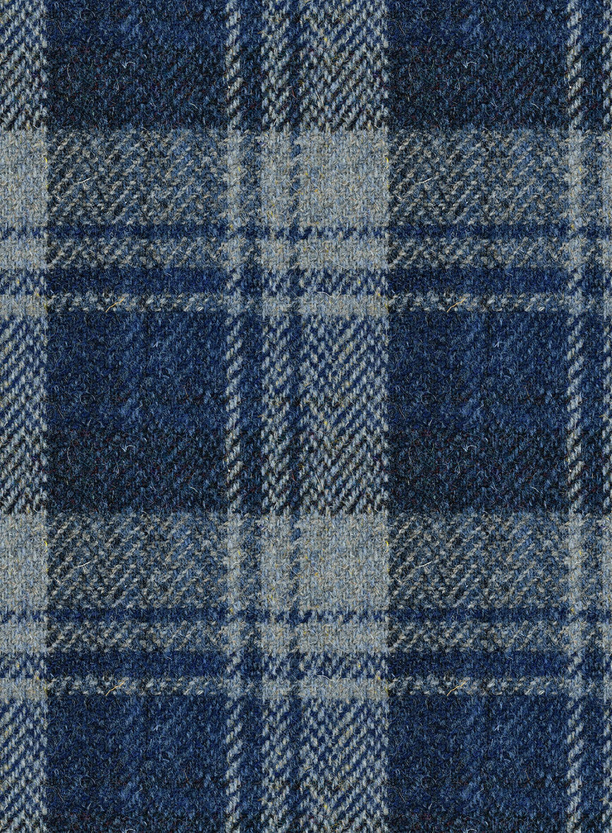 Harris Tweed Blue Tartan Suit - Image 7