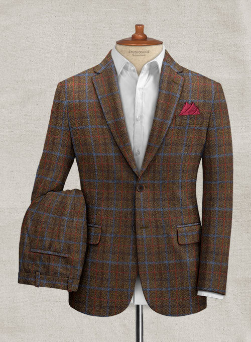 Harris Tweed Brown Checks Suit