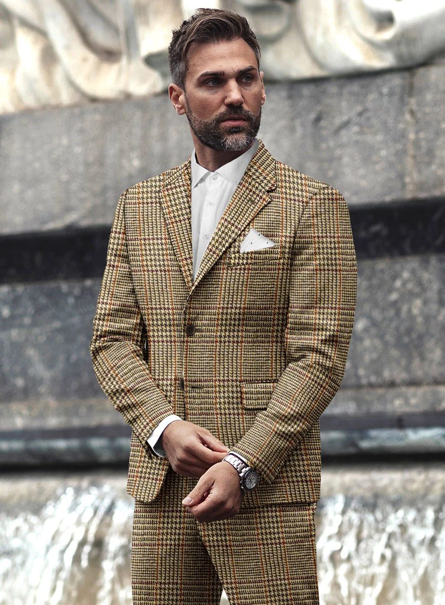 Harris Tweed Chestnut Glen Jacket - Image 2