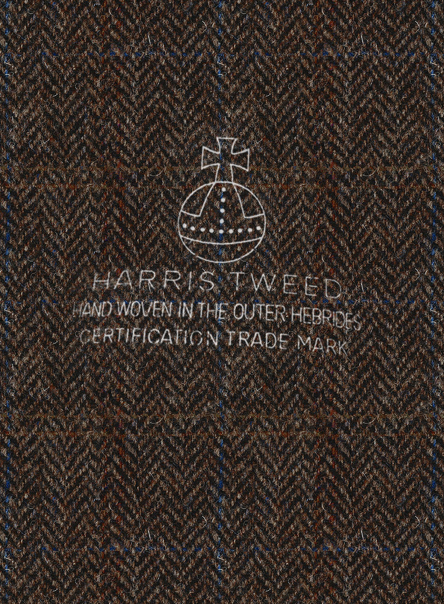 Harris Tweed Country Dark Brown Suit - Image 7