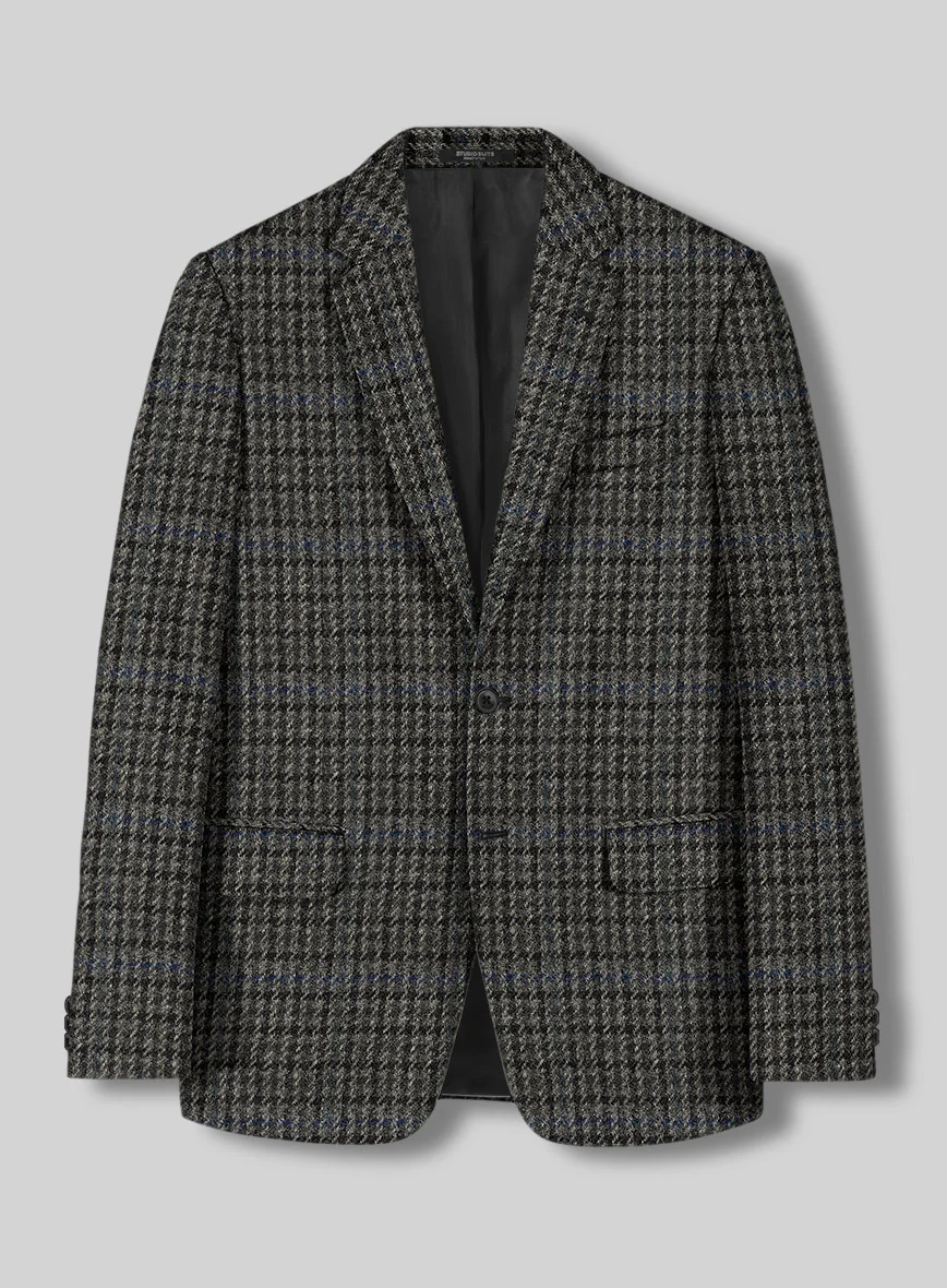 Harris Tweed Dark Gray Check Jacket