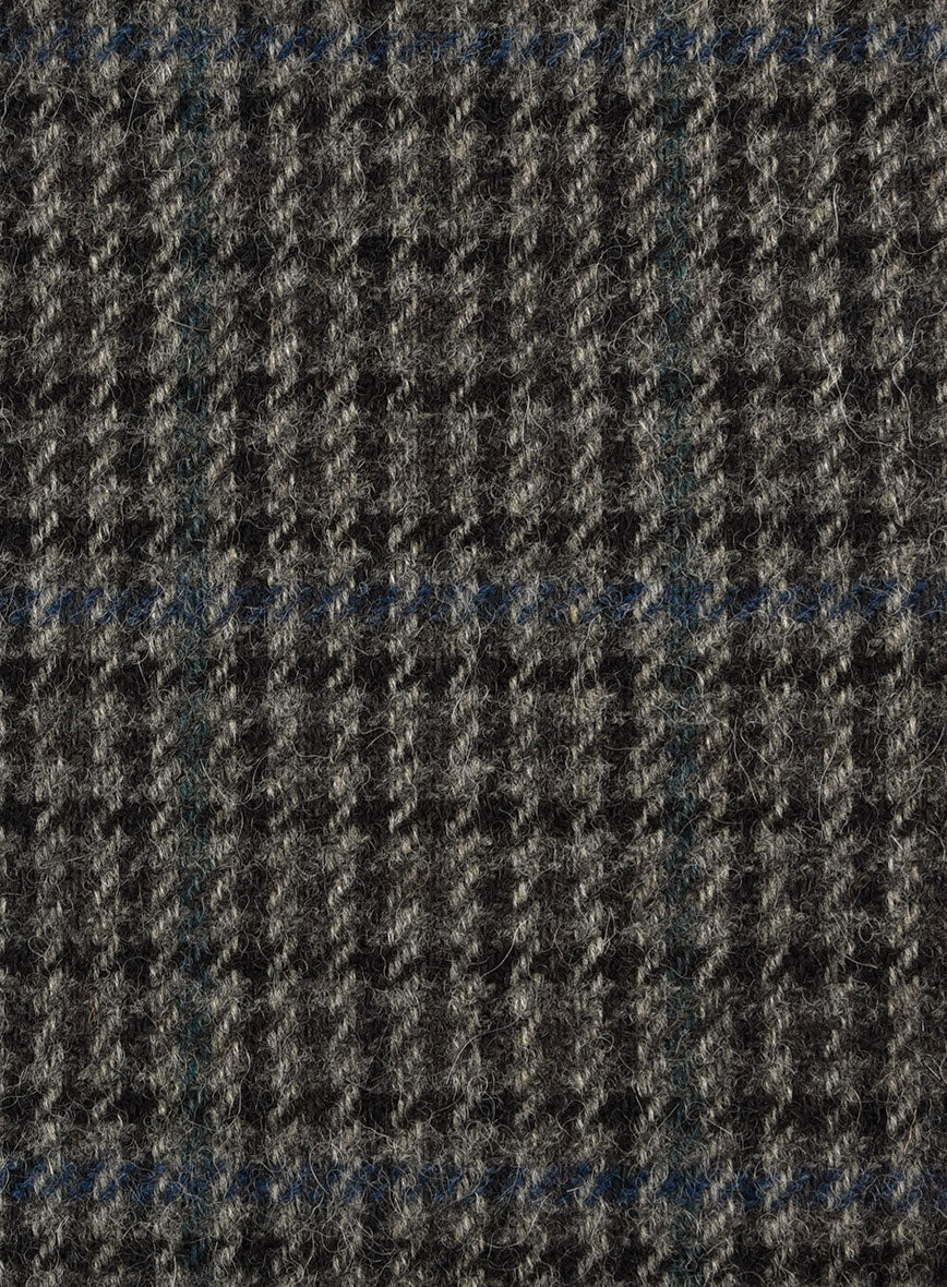 Harris Tweed Dark Gray Check Jacket - Image 3