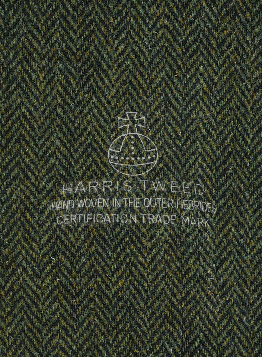 Harris Tweed Forest Green Herringbone Suit - Image 8