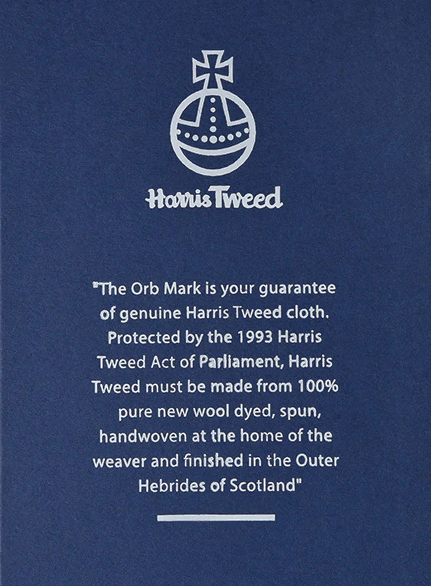 Harris Tweed Gray Chevron GQ Overcoat - Image 6