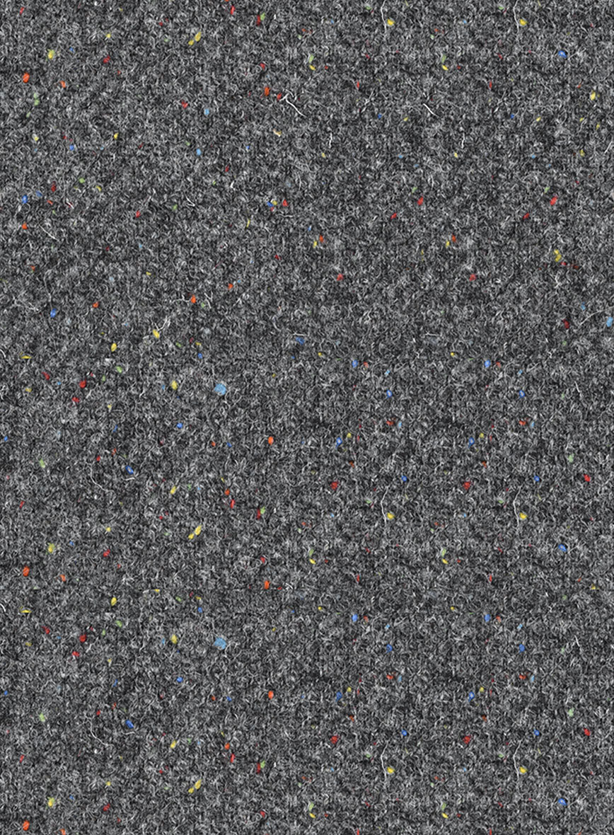 Harris Tweed Gray Speckled Pea Coat - Image 3