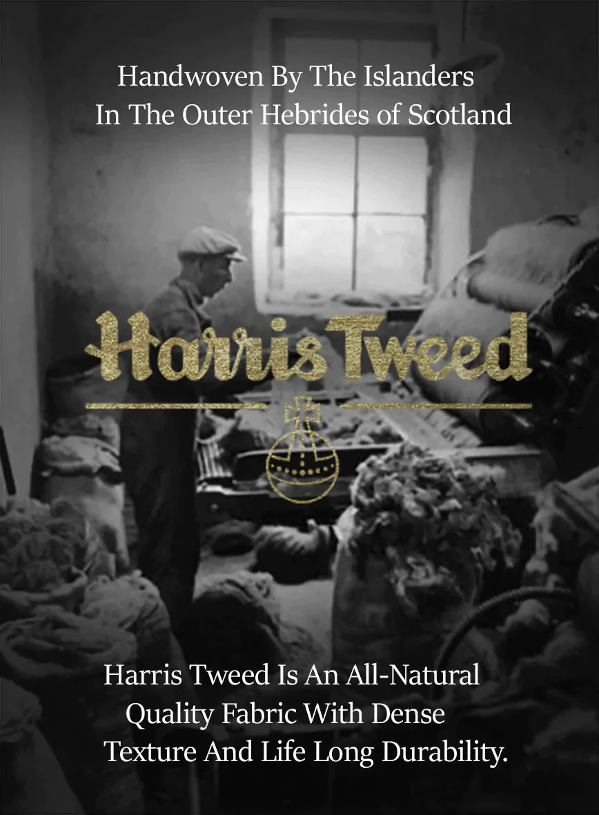 Harris Tweed Hebridean Brown Herringbone GQ Overcoat - Image 5