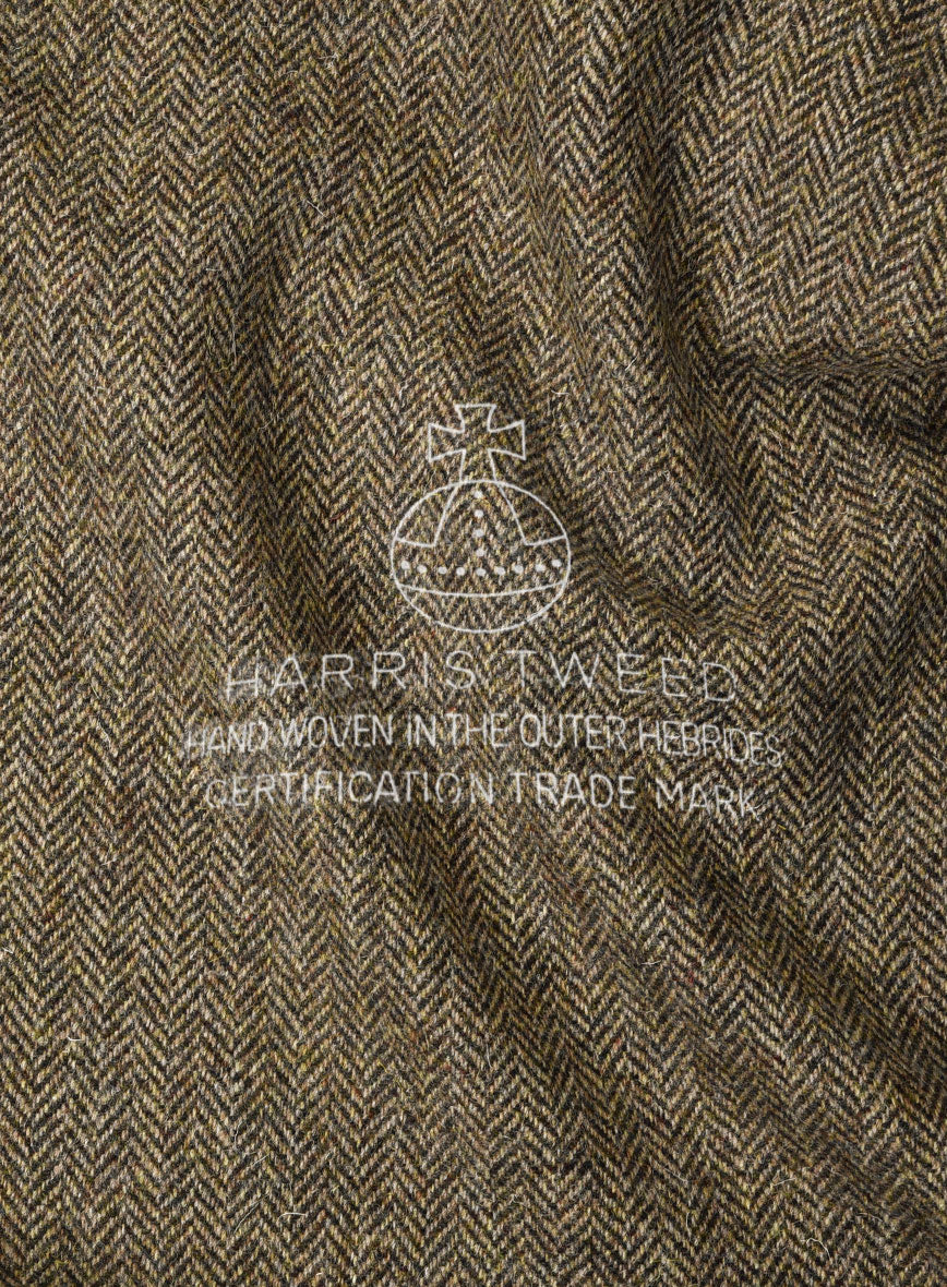 Harris Tweed Hebridean Brown Herringbone Highland Trousers - Image 6