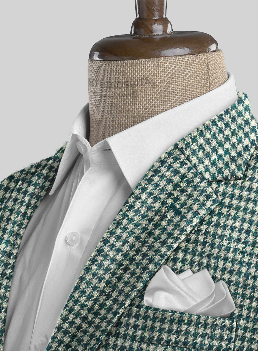 Harris Tweed Houndstooth Green Suit - Image 4