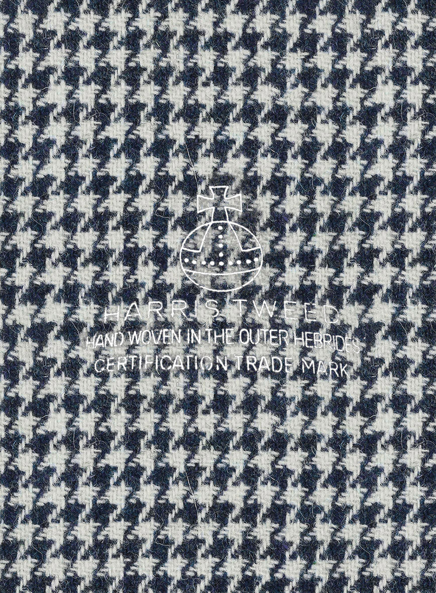 Harris Tweed Houndstooth Indi Blue Jacket - Image 3