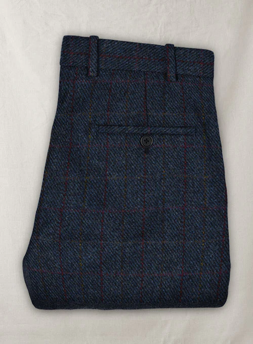Harris Tweed King Blue Double Breasted Suit - Image 5