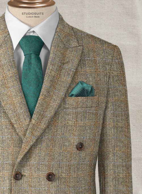 Harris Tweed Ranger Brown Double Breasted Jacket - Image 2