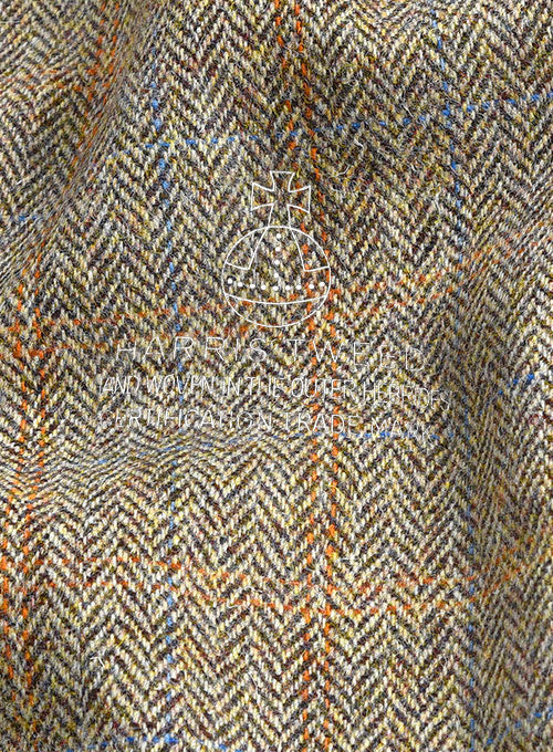 Harris Tweed Ranger Brown Double Breasted Suit - Image 7