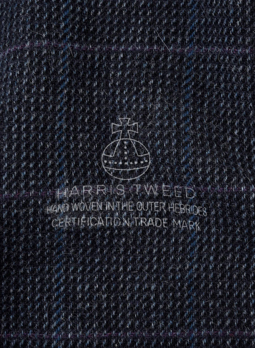 Harris Tweed Rope Blue Suit - Image 7
