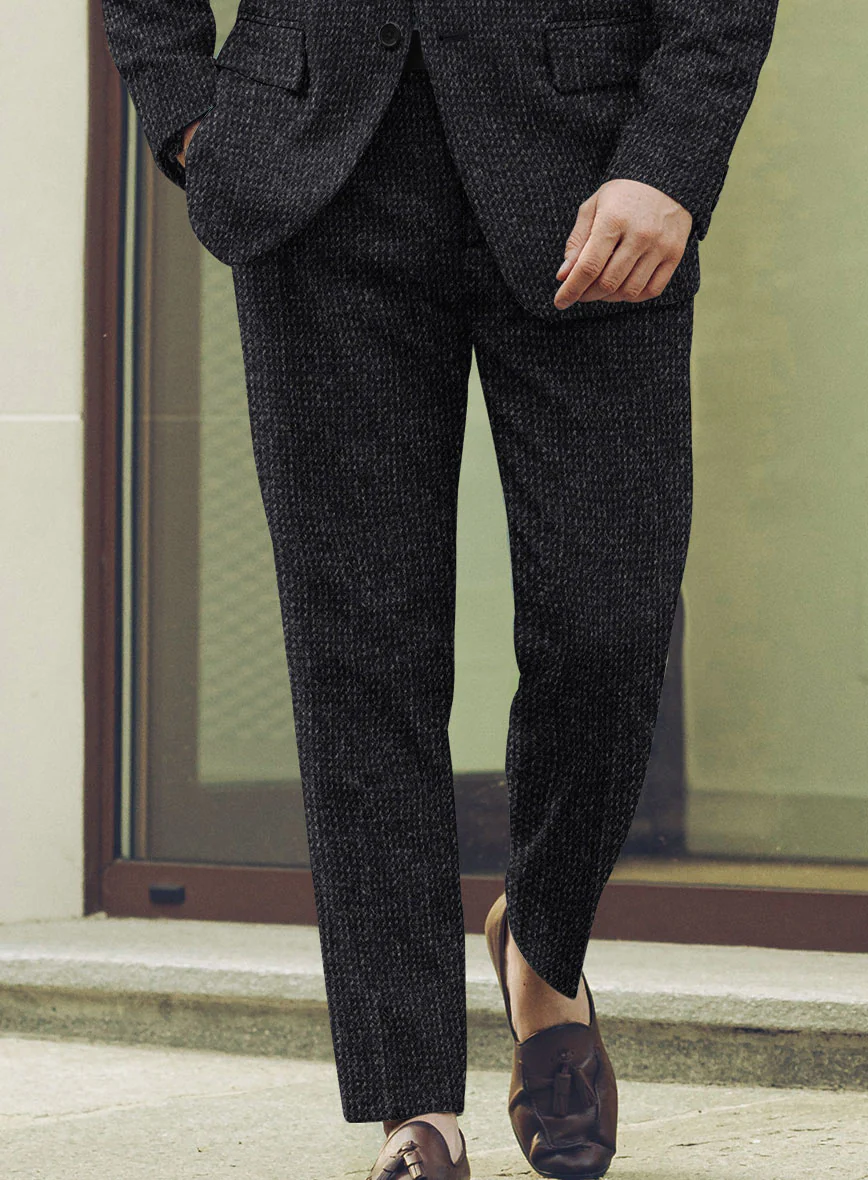Harris Tweed Rope Dark Blue Suit - Image 7