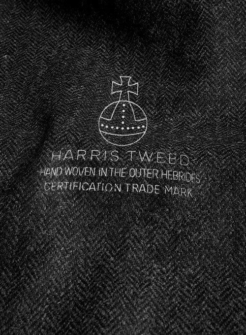 Harris Tweed Royal Charcoal Double Breasted Jacket - Image 4