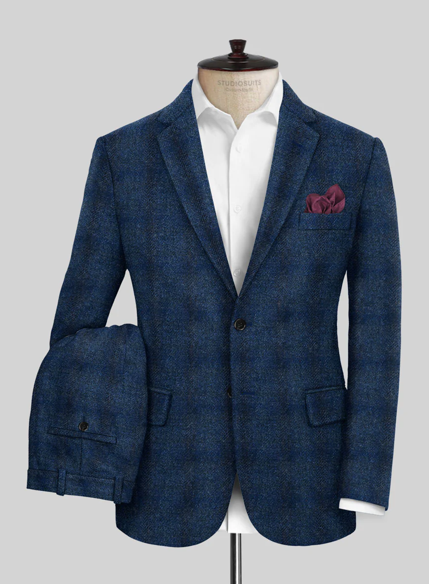 Harris Tweed Scot Blue Suit