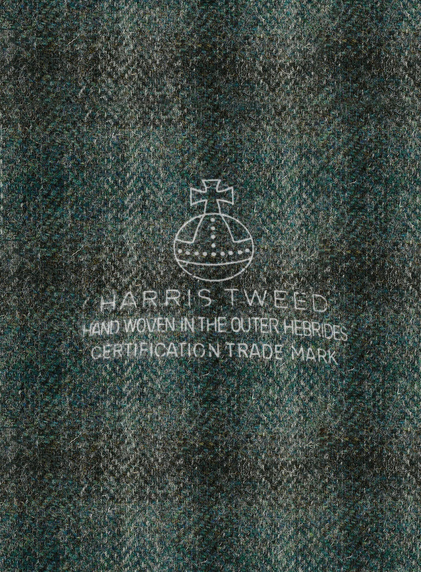 Harris Tweed Scot Green Double Breasted Jacket - Image 2