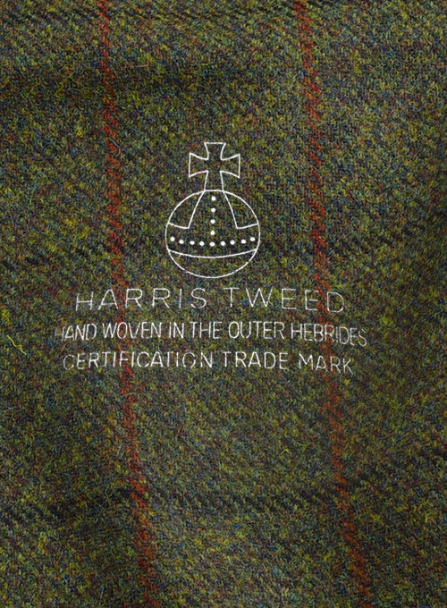 Harris Tweed Seaforth Green Double Breasted Jacket - Image 4