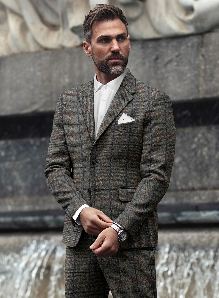 Harris Tweed Stormcrest Gray Suit - Image 4
