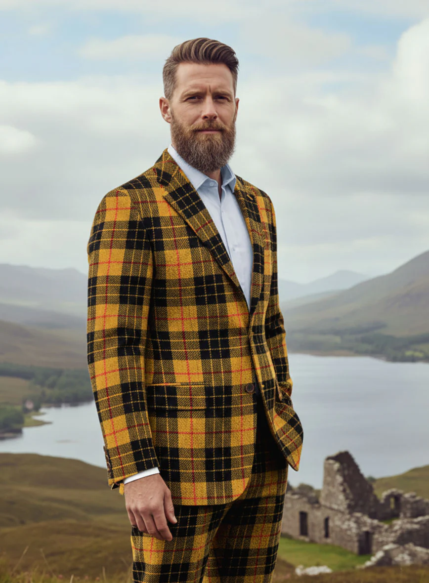 Harris Tweed Sunorchid Tartan Suit - Image 4