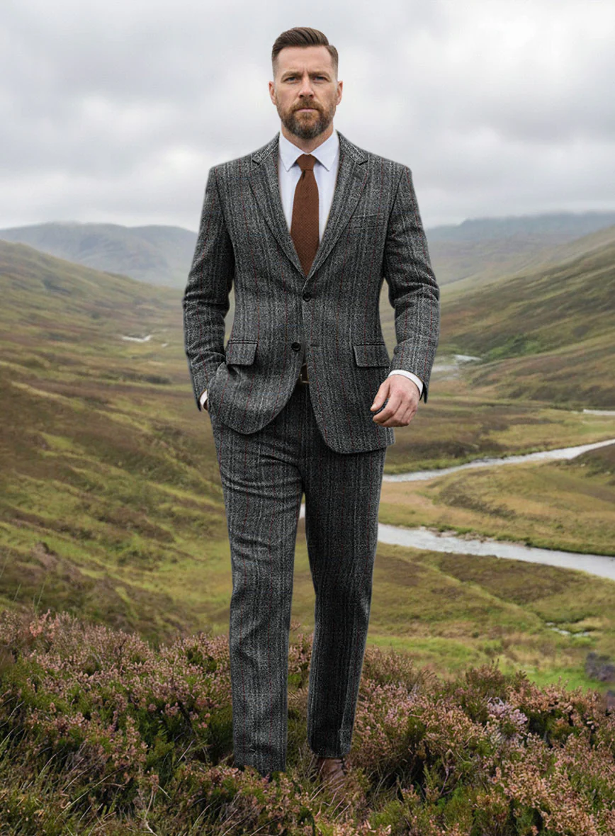 Harris Tweed Welsh Gray Suit
