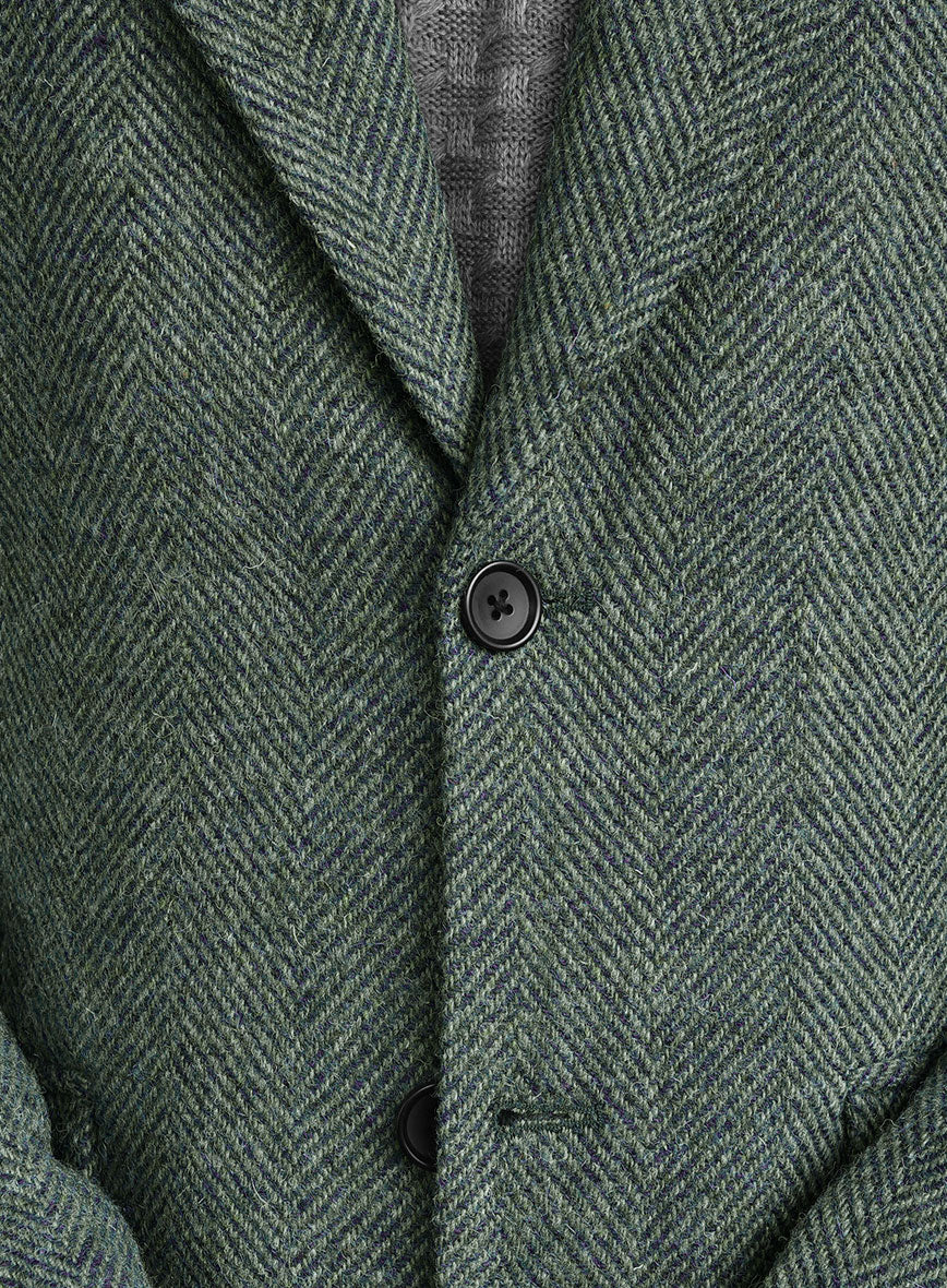 Harris Tweed Wide Herringbone Green Suit - Image 6