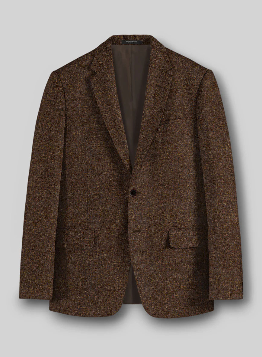 Heathered Brown Tweed Jacket