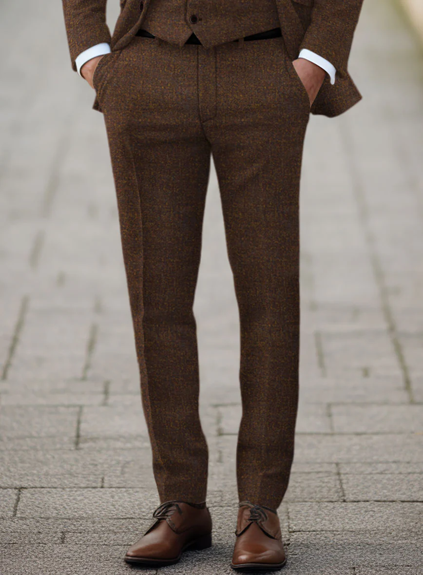 Heathered Brown Tweed Suit - Image 6