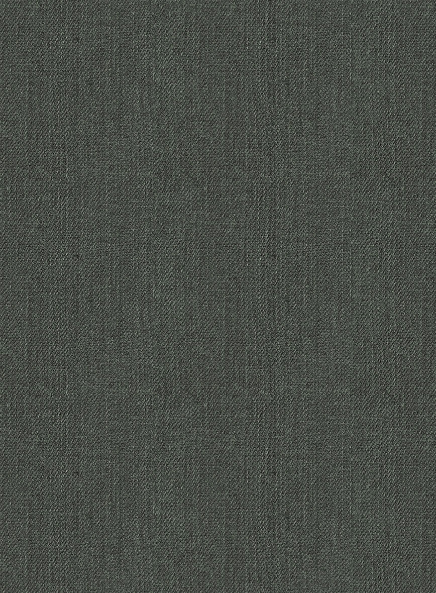 Heavy Linen Green Jacket - Image 3