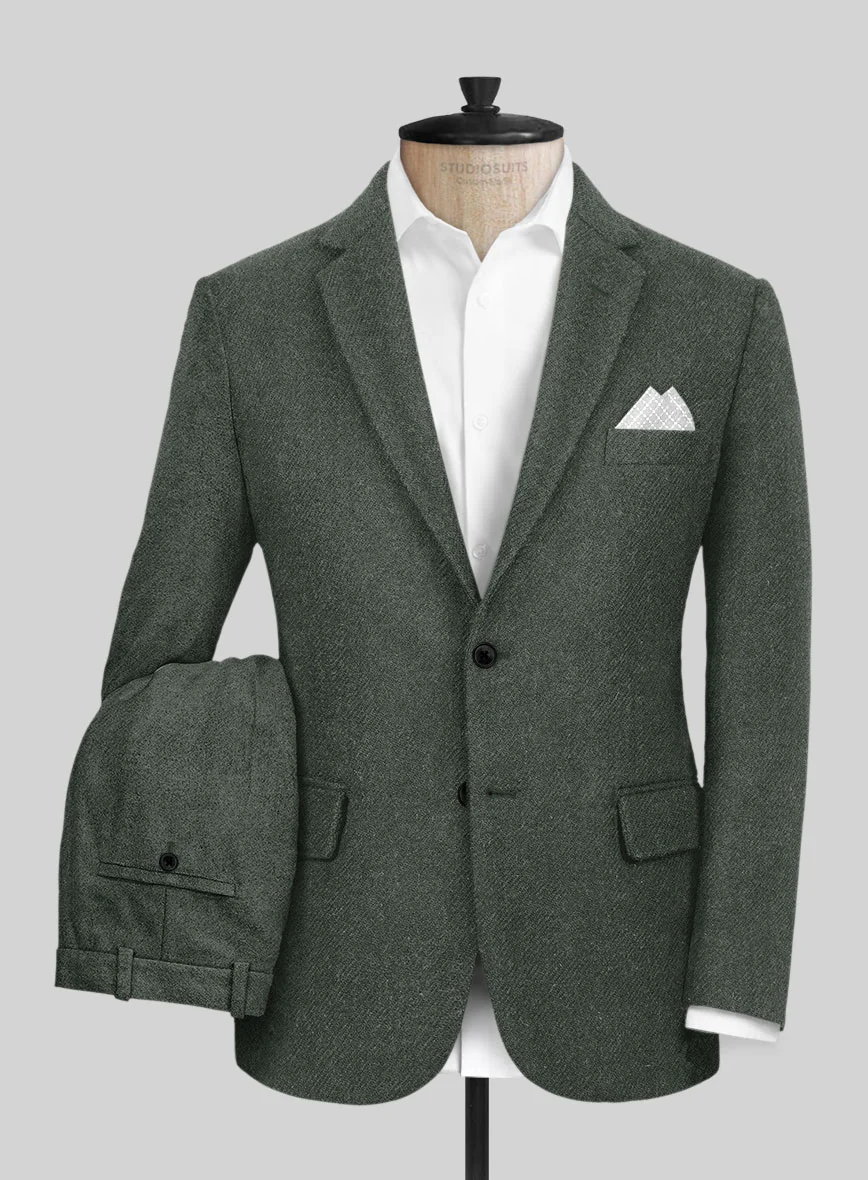 Highlander Bush Green Tweed Suit