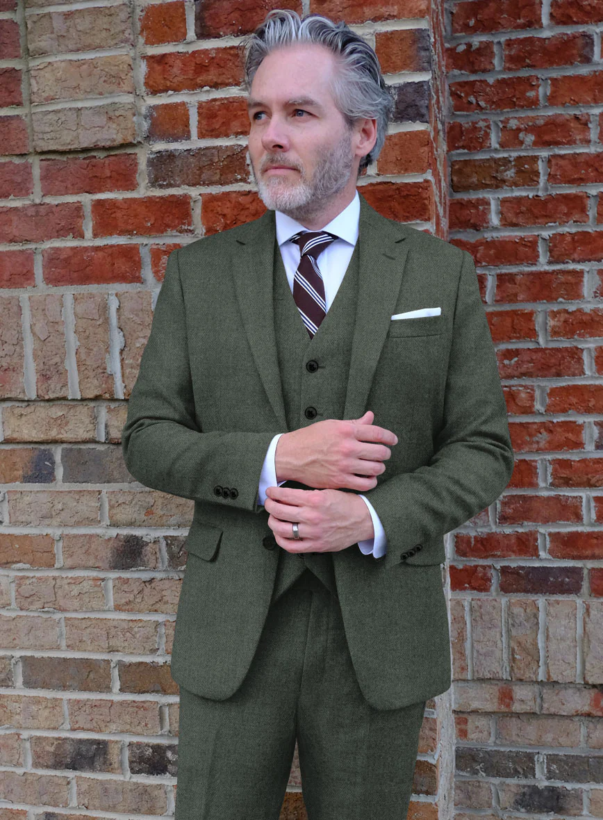Highlander Bush Green Tweed Suit - Image 4