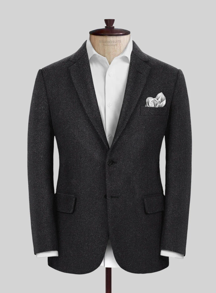 Highlander Charcoal Tweed Suit - Image 3